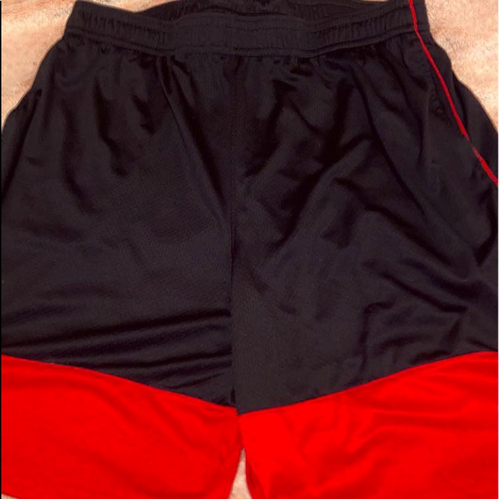 black basketball shorts